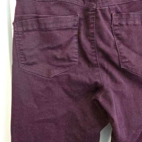 Democracy Womens Size 10 Ab Technology Skinny Pants Burgundy Plum B1590PEX2XX - Picture 15 of 16